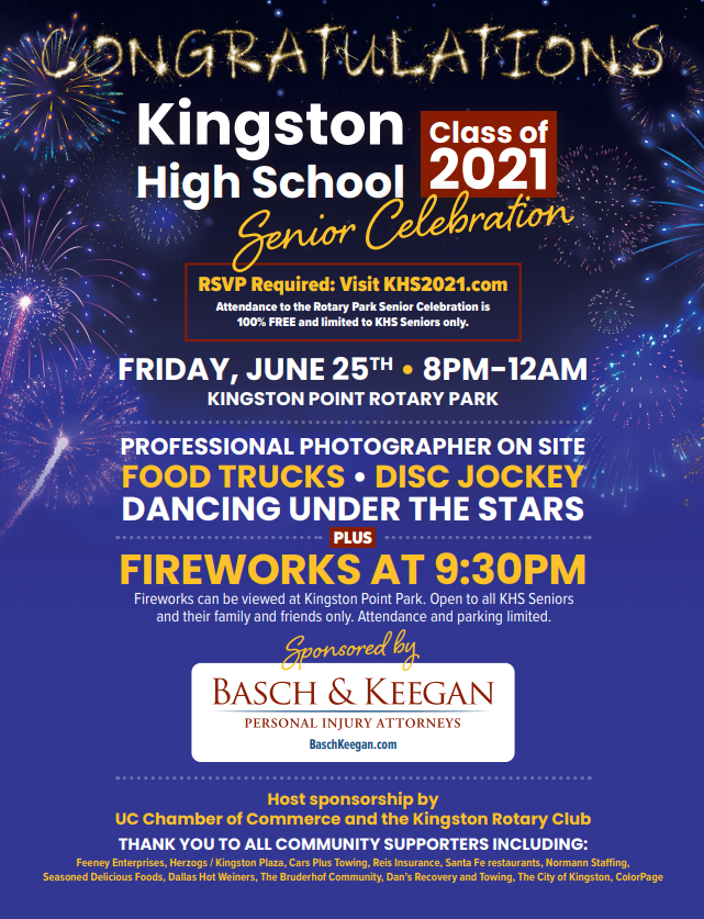 Celebration of Class 2021 Sponsored by Basch & Keegan Flyer