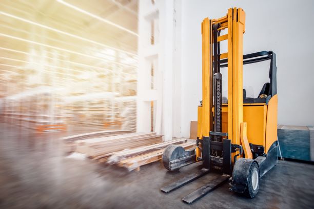 Forklift in a Construction Zone - Forklift Accident